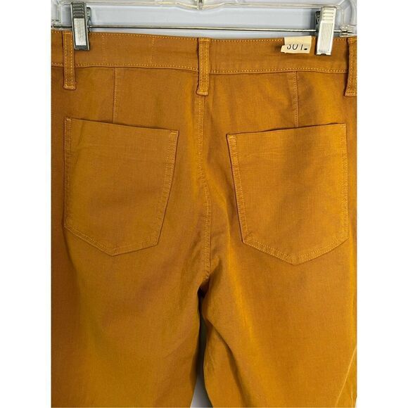 Brand New Cosmic Blue Love Women's 30T Mustard Yellow Tailored Cuffed Pants - Picture 8 of 9